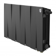 Радиатор биметаллический Royal Thermo Piano Forte 300 черный VR80 - 8 секц.