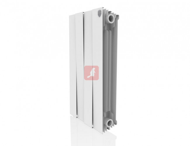 Радиатор биметаллический Royal Thermo Piano Forte 500 new/Bianco Traffico-4 секц. Радиатор биметаллический Royal Thermo Piano Forte 500 new/Bianco Traffico-4 секц.