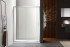 Душевая дверь Aquatek двухэлементная, раздвижная1000x2000 профиль хром, стекло прозрачное