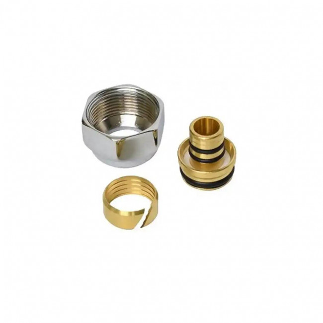 Адаптер резьбовой Varmega/VT 16х2-3/4"E, евроконус, серия VM092, латунь, VM09202