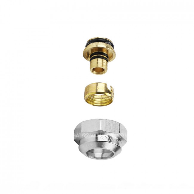 Адаптер резьбовой Varmega/VT 16х2-3/4"E, евроконус, серия VM092, латунь, VM09202