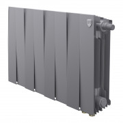 Радиатор биметаллический Royal Thermo Piano Forte 300 серебристый VR80 - 8 секц.