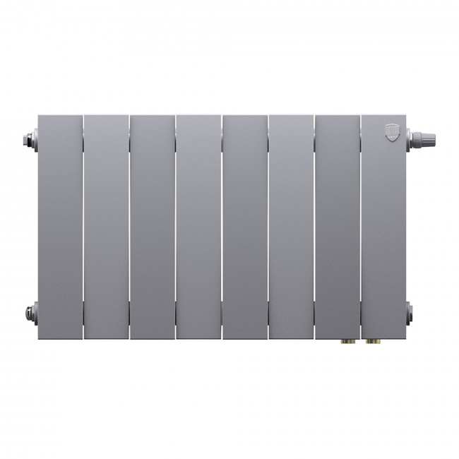 Радиатор биметаллический Royal Thermo Piano Forte 300 серебристый VR80 - 8 секц. Радиатор биметаллический Royal Thermo Piano Forte 300 серебристый VR80 - 8 секц.