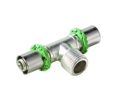Пресс-тройник Comap SkinPress HР 20х3/4"х20 S7132GV латунь 734EDE-02 Пресс-тройник Comap SkinPress HР 20х3/4"х20 S7132GV латунь 734EDE-02