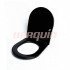 Сиденье для унитаза Wirquin Black дюропласт, микролифт, быстросъем, черный