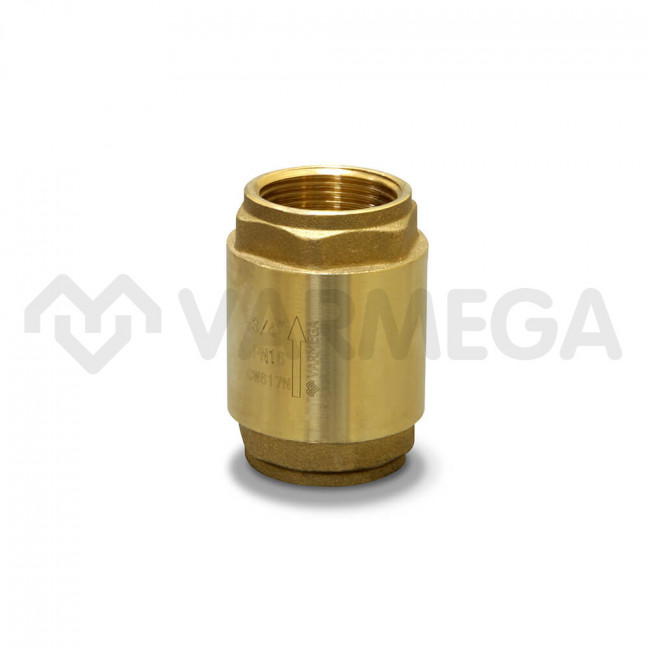 Клапан обратный Varmega Toro усиленный ДУ20(3/4") ВР, с латунным диском VMCV06-N00505 Клапан обратный Varmega Toro усиленный ДУ20(3/4") ВР, с латунным диском VMCV06-N00505