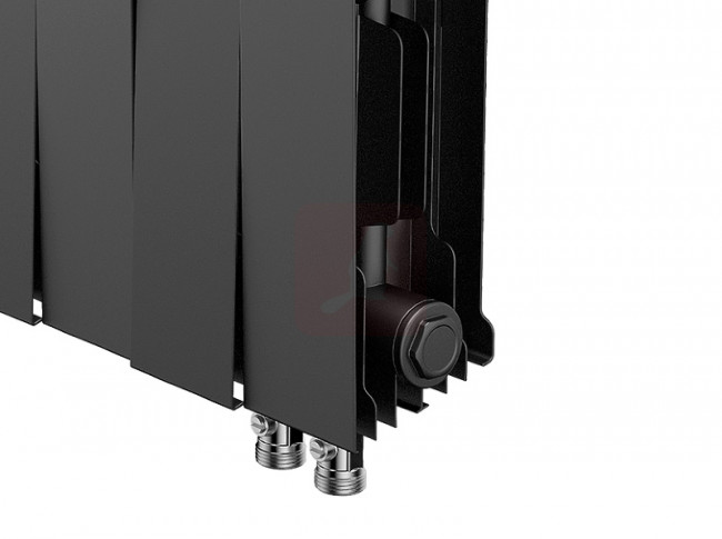 Биметаллический радиатор Royal Thermo Piano Forte 200 VDR Noir Sable,10 секций Биметаллический радиатор Royal Thermo Piano Forte 200 VDR Noir Sable,10 секций