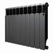 Радиатор биметаллический Royal Thermo Revolution B 500, Черный — 10 секций Радиатор биметаллический Royal Thermo Revolution B 500, Черный — 10 секций