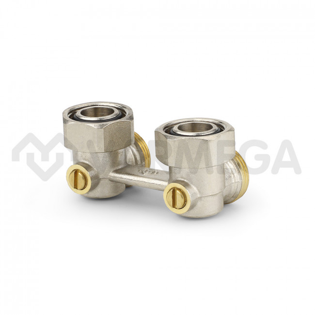 Узел нижнего подключения Varmega VM14011 3/4"EKх3/4"EK НР-ВР, угловой, для двухтрубных систем Узел нижнего подключения Varmega VM14011 3/4"EKх3/4"EK НР-ВР, угловой, для двухтрубных систем