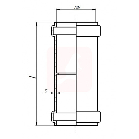 Муфта двойная канализационная Ostendorf KG2000MM 500