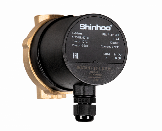 Насос циркуляционный для ГВС Shinhoo Instant 15-1.5 II BL (71311001) Насос циркуляционный для ГВС Shinhoo Instant 15-1.5 II BL (71311001)