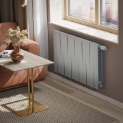 Радиатор биметаллический Royal Thermo Piano Forte 500 серебристый VR80 - 12 секц.