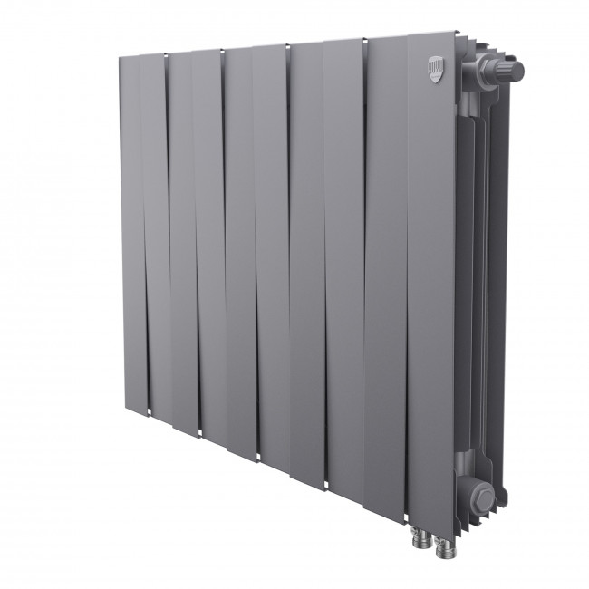 Радиатор биметаллический Royal Thermo Piano Forte 500 серебристый VR80 - 12 секц. Радиатор биметаллический Royal Thermo Piano Forte 500 серебристый VR80 - 12 секц.