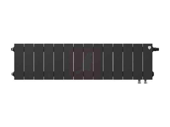 Биметаллический радиатор Royal Thermo Piano Forte 200 VDR Noir Sable, 14 секций Биметаллический радиатор Royal Thermo Piano Forte 200 VDR Noir Sable, 14 секций