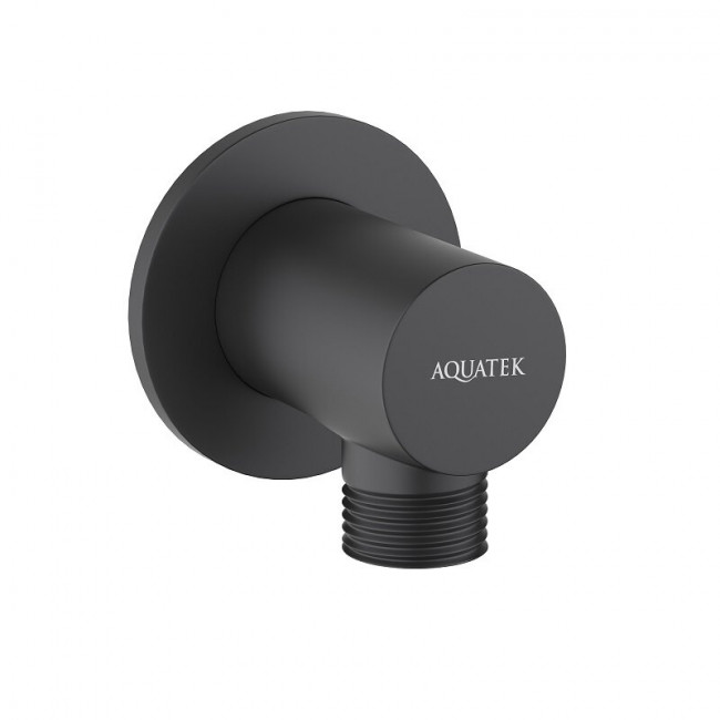 Шланговое подсоединение Aquatek, матовый черный AQ2456MB Шланговое подсоединение Aquatek, матовый черный AQ2456MB