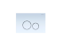 Панель смыва Aquatek Белая ободок хром (клавиши круглые) KDI-0000015