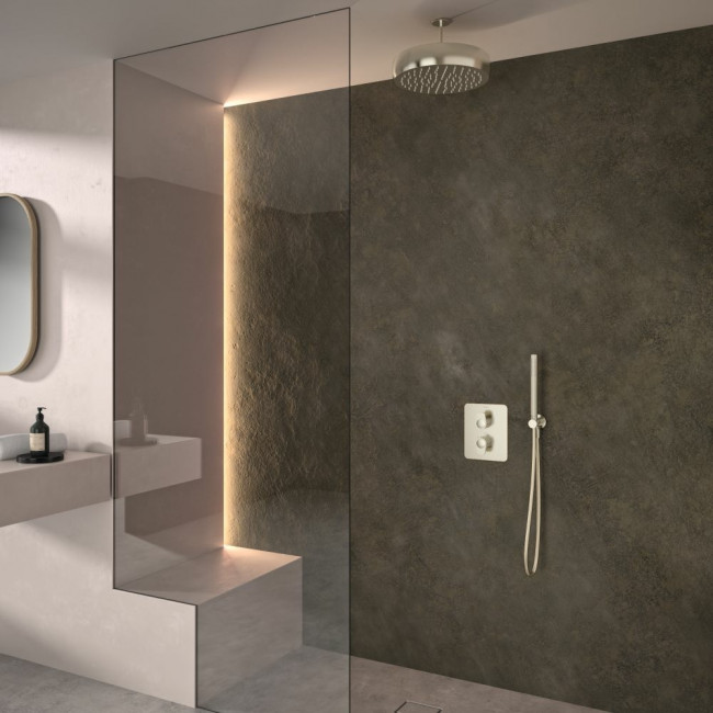 Излив душевой круглый Ramon Soler Hydrotherapy D300 мм., потолочный, встраиваемый, латунь BV02RMVOL хром Излив душевой круглый Ramon Soler Hydrotherapy D300 мм., потолочный, встраиваемый, латунь BV02RMVOL хром