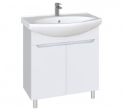 Тумба с раковиной Sanstar Bianco 75, без ящиков, белая, Стиль 75 Тумба с раковиной Sanstar Bianco 75, без ящиков, белая, Стиль 75