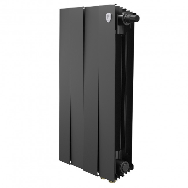 Радиатор биметаллический Royal Thermo Piano Forte 500 черный VR80 - 4 секц. Радиатор биметаллический Royal Thermo Piano Forte 500 черный VR80 - 4 секц.