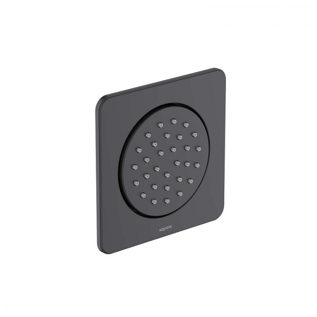 Форсунка для встроенного душа, боковая 130*130 Aquatek, матовый черный AQ2099MB Форсунка для встроенного душа, боковая 130*130 Aquatek, матовый черный AQ2099MB