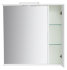 Зеркальный шкаф Sanstar Bianco 80 П, 1 дверца, белый