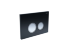 Панель смыва Aquatek Черная, закаленное стекло (клавиша круглая, ободок хром) KDI-0000029