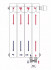 Радиатор биметаллический Rifar Monolit 500 х 4 сек. НП правое  (MVR) Антрацит