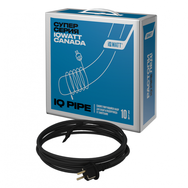 Комплект саморегулирующийся для защиты водопровода от замерзания IQWATT IQ PIPE 10 Вт/м, 6 м. Комплект саморегулирующийся для защиты водопровода от замерзания IQWATT IQ PIPE 10 Вт/м, 6 м.