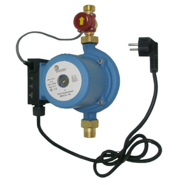 Насос циркуляционный для повышения давления Wester WPA 20-120 190 (с гайками)