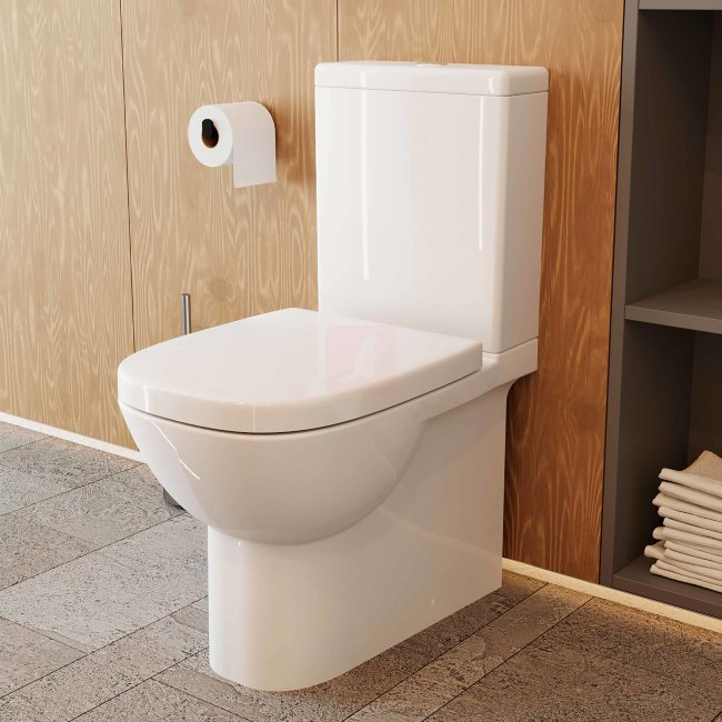 Унитаз-компакт Sanita luxe QUADRO SL DM SLIM Унитаз-компакт Sanita luxe QUADRO SL DM SLIM