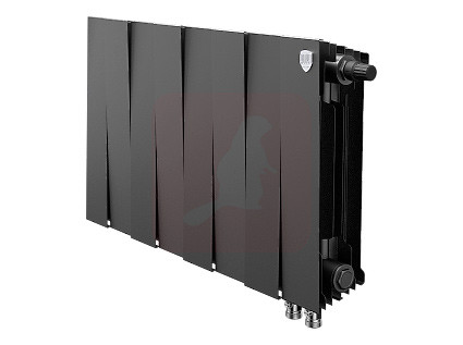 Биметаллический радиатор Royal Thermo Piano Forte 300 VDR Noir Sable, 8 секций Биметаллический радиатор Royal Thermo Piano Forte 300 VDR Noir Sable, 8 секций