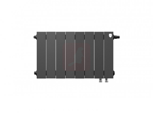 Биметаллический радиатор Royal Thermo Piano Forte 300 VDR Noir Sable, 8 секций Биметаллический радиатор Royal Thermo Piano Forte 300 VDR Noir Sable, 8 секций