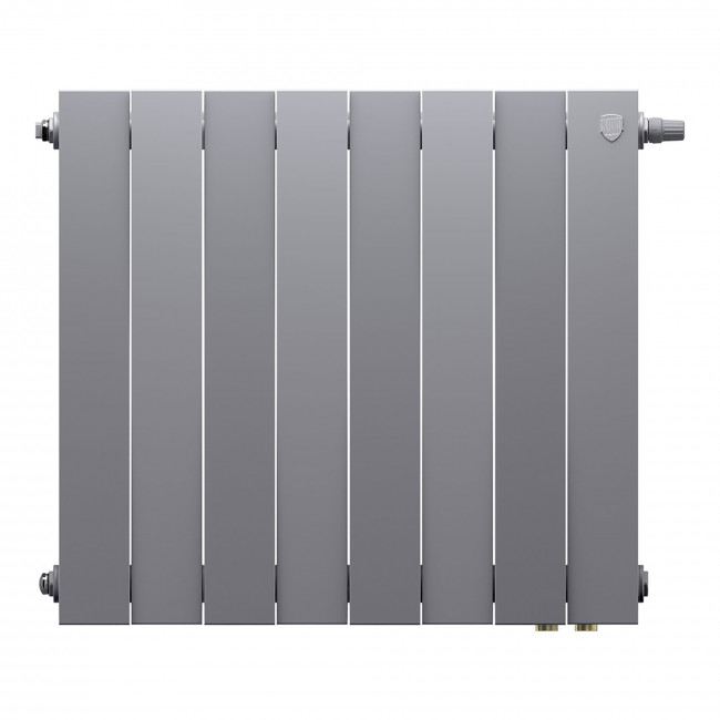 Радиатор биметаллический Royal Thermo Piano Forte 500 серебристый VR80 - 8 секц. Радиатор биметаллический Royal Thermo Piano Forte 500 серебристый VR80 - 8 секц.