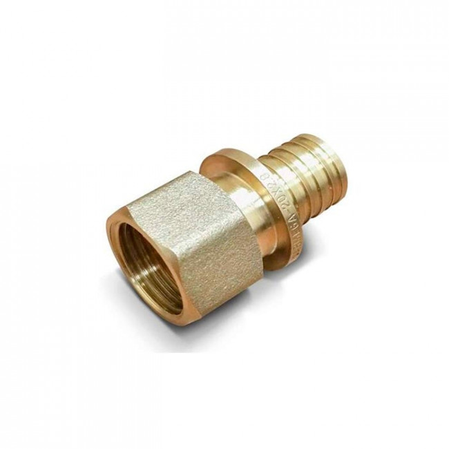 Муфта переходная (штуцер) Varmega Slide-fit с ВР 20х1/2", латунь, аксиальная VM51313