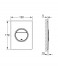 Панель смыва для унитаза Grohe Nova Cosmopolitan S, 2 режима, матовый хром, (37601P00)
