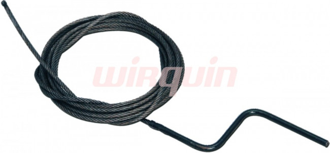 Трос сантехнический VIRPlast L-2,5 м, d 5,6 мм