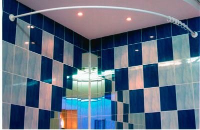 Карниз для ванны Ума Aquatek дуга 1450х1450 Карниз для ванны Ума Aquatek дуга 1450х1450