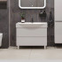 Тумба с раковиной Sanstar Arista 105 2 ящика, напольная, белая, Элвис 105