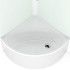 Душевая кабина Domani-Spa Simple 99 high NEW, 900х900 мм, высокий поддон, белая/прозрачная