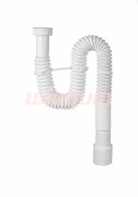 Сифон для раковины гофрированный VIRPlast "МИНИ Элит" 1 1/4"х40/50 без выпуска стандарт L800 мм, с хомутом жёсткости Сифон для раковины гофрированный VIRPlast "МИНИ Элит" 1 1/4"х40/50 без выпуска стандарт L800 мм, с хомутом жёсткости