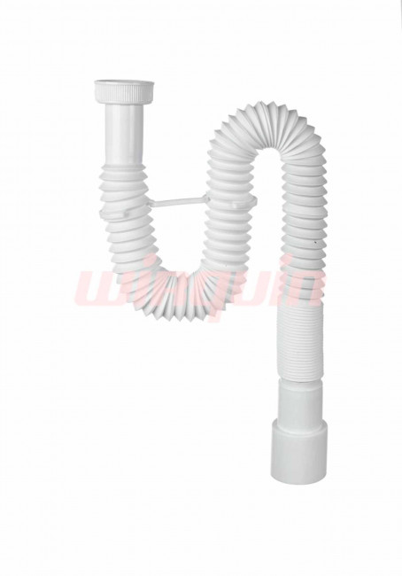 Сифон для раковины гофрированный VIRPlast "МИНИ Элит" 1 1/4"х40/50 без выпуска стандарт L800 мм, с хомутом жёсткости Сифон для раковины гофрированный VIRPlast "МИНИ Элит" 1 1/4"х40/50 без выпуска стандарт L800 мм, с хомутом жёсткости