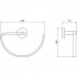 Полотенцедержатель овальный Aquatek Бетта AQ4621CR