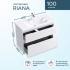 Тумба с раковиной Sanstar Riana 100, 2 ящика, напольная, белая, Миранда 100