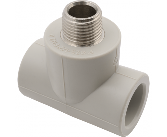 Тройник FV-Plast PPR НР 25х3/4", серый