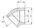 Колено Valfex PPR 63х45, белое