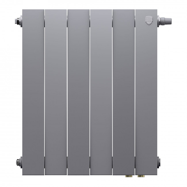 Радиатор биметаллический Royal Thermo Piano Forte 500 серебристый VR80 - 6 секц. Радиатор биметаллический Royal Thermo Piano Forte 500 серебристый VR80 - 6 секц.