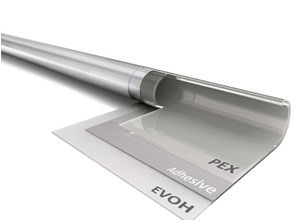 Труба из сшитого полиэтилена универсальная Varmega Flex PE-Xa/EVOH 25X3,5 50 м, многослойная, серая (серебристая)