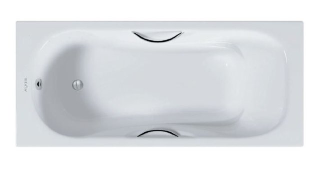 Ванна чугунная эмалированная Aquatek Гамма прямоугольная 1800*800*450 в комплекте с 4-мя ножками и 2-мя ручками