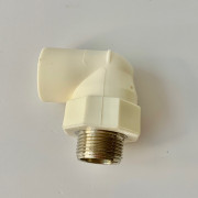 Колено комбинированное GF+Hakan PPR НГ 25х3/4", белое (200) Колено комбинированное GF+Hakan PPR НГ 25х3/4", белое (200)