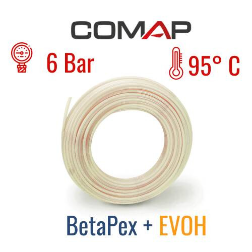Труба из сшитого полиэтилена Comap BetaPEX pipe with EVON 20x2,0мм 6 бар 903 (200) Труба из сшитого полиэтилена Comap BetaPEX pipe with EVON 20x2,0мм 6 бар 903 (200)